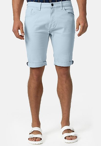 Indicode Jeansshorts Villeurbanne aus elastischer Bauwoll-Qualität günstig online kaufen