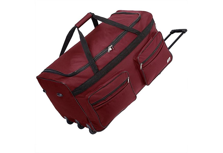 monzana Reisetasche (1-tlg), mit Rollen 160L Trolley Teleskopgriff Rot Groß günstig online kaufen