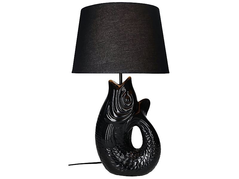 Giftcompany Tischleuchte Monsieur Carafon Fisch Lampe L schwarz 52cm günstig online kaufen
