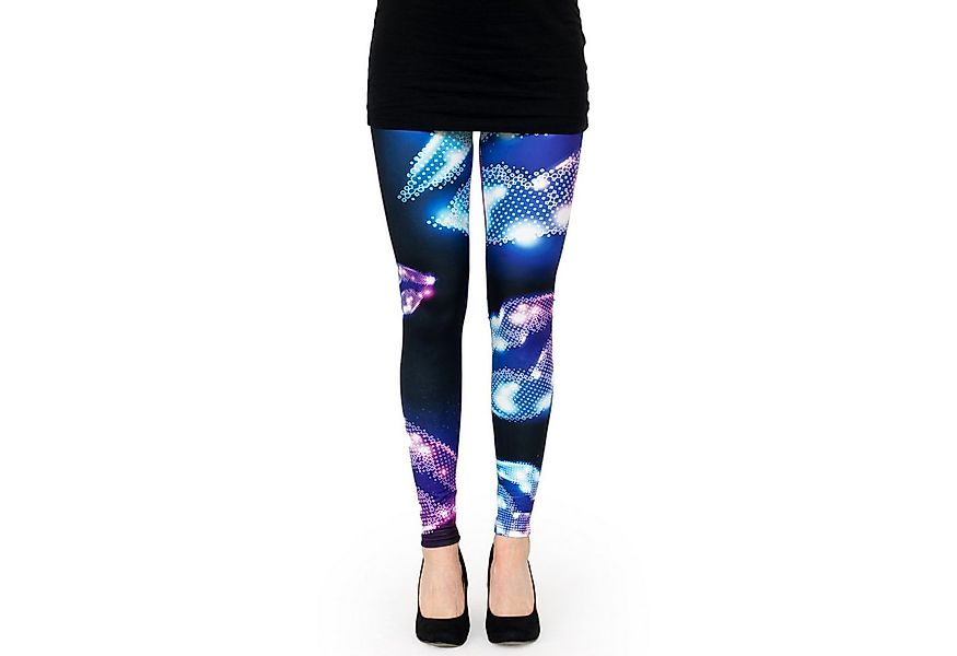cosey Leggings Bedruckte Motiv-Leggings (Einheitsgröße) - Design Disko (auf günstig online kaufen