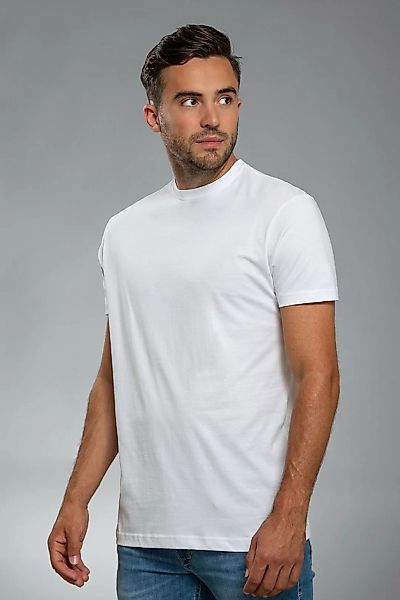 Suitable Obra T-Shirt Hoher Rundhalsausschnitt Weiß 6-Pack - Größe L günstig online kaufen