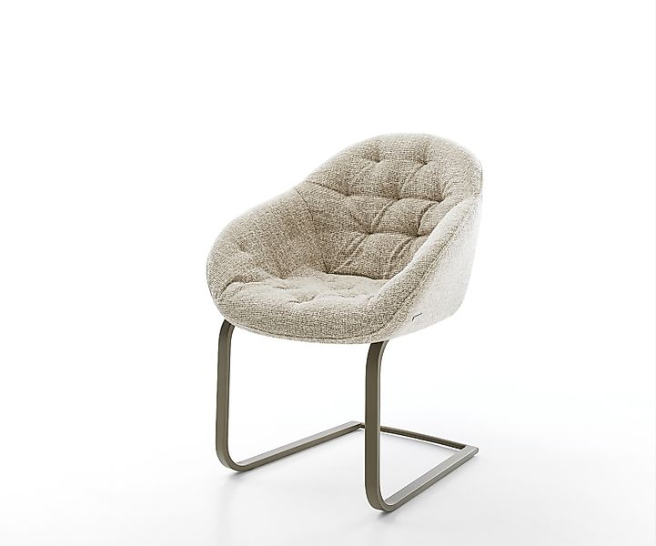 Freischwinger Gaio-Flex Webstoff Soft Beige Freischwinger flach Effektfinis günstig online kaufen