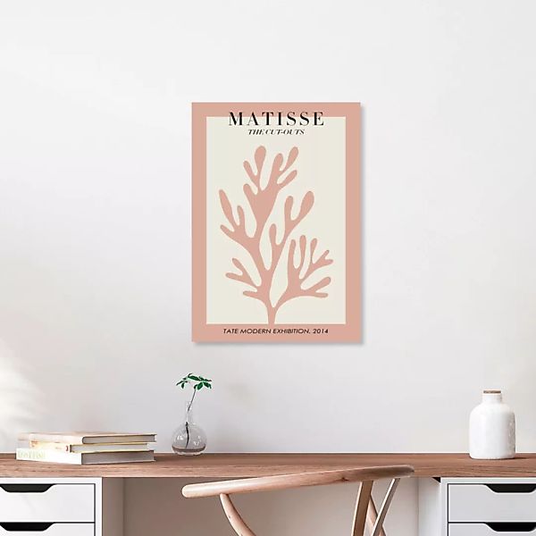 Poster / Leinwandbild - Matisse – Botanisches Design Altrosa / Beige günstig online kaufen