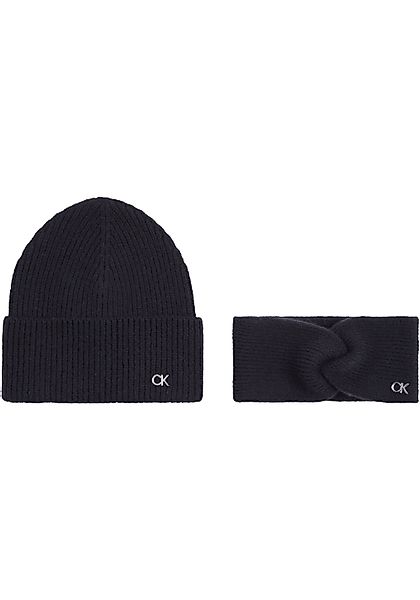 Calvin Klein Strickmütze CK METAL BEANIE günstig online kaufen