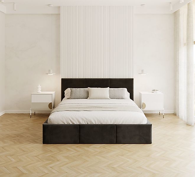 FDM Polsterbett Stauraumbett AMBER Bettgestell 90x200, günstig online kaufen