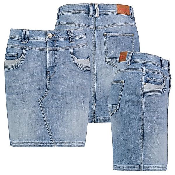 SUBLEVEL Jeansrock Damen Jeans rock Rock Minirock Denim Stretch Vintage Use günstig online kaufen