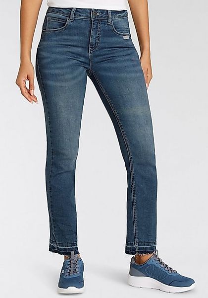 KangaROOS 7/8-Jeans CULOTTE-JEANS gerade Passform, modische Abriebeffekte, günstig online kaufen