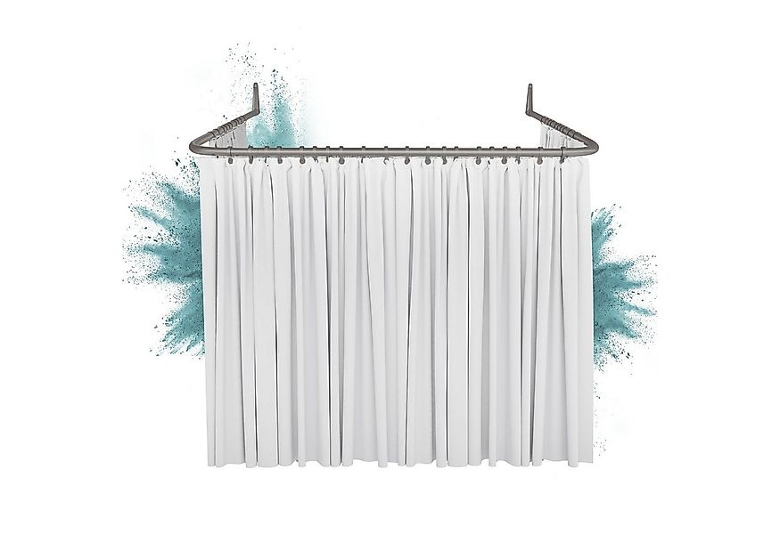 Erica Duschvorhangstange Winkelstange Dusche 85x95x85 cm, Duschstange für V günstig online kaufen