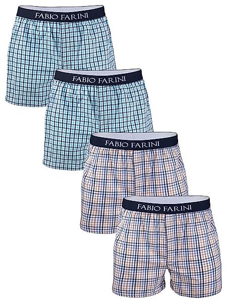 Fabio Farini Webboxer Herren Unterhosen - Männer Boxershorts (4-St) bequeme günstig online kaufen