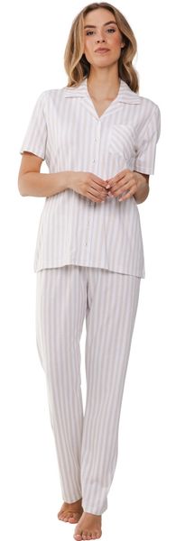 Pastunette Schlafanzug Damen Pyjama geknöpft kurzer günstig online kaufen