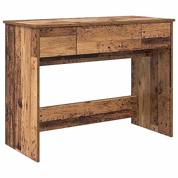 vidaXL Schminktisch mit Spiegel Altholz 100 x 45 x 76 cm Holzwerkstoff 8716 günstig online kaufen