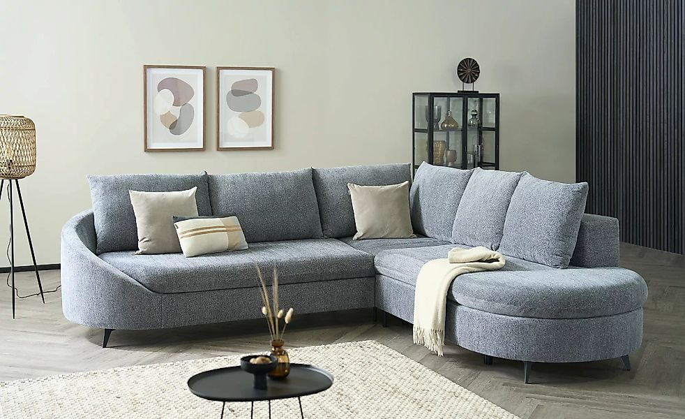 smart Ecksofa   Felicia ¦ grau ¦ Maße (cm): B: 294 H: 97 T: 258.0 Polstermö günstig online kaufen