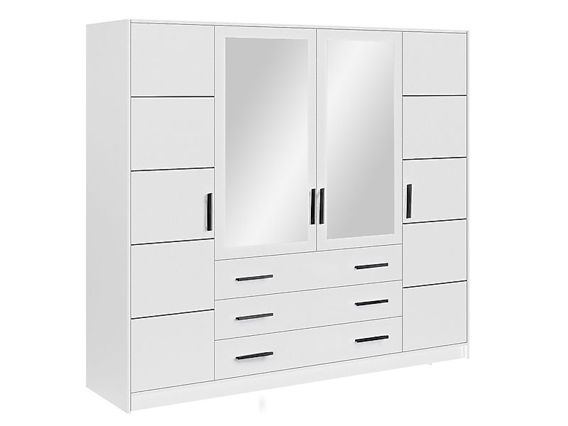 Compleo Kleiderschrank mit 4-türen und 3 günstig online kaufen