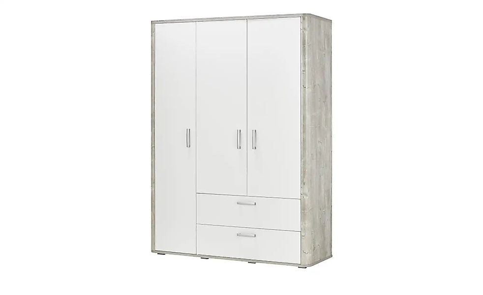 Kleiderschrank 3-türig  Hannes ¦ weiß ¦ Maße (cm): B: 138 H: 189 T: 51.0 Ba günstig online kaufen
