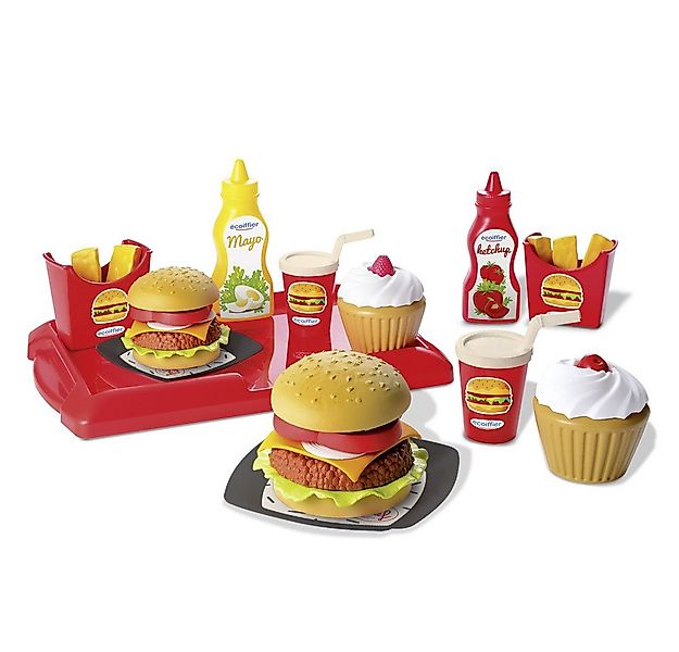 Ecoiffier Spielküche Hamburger - Spielset - 32 Teile Kunststoff günstig online kaufen