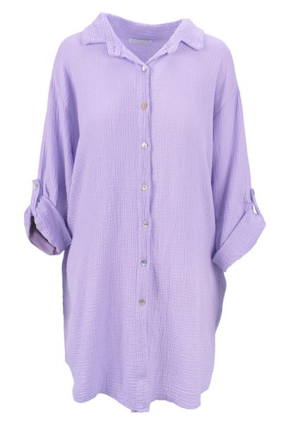 Seasons of April Hemdbluse Oversized Musselinbluse günstig online kaufen