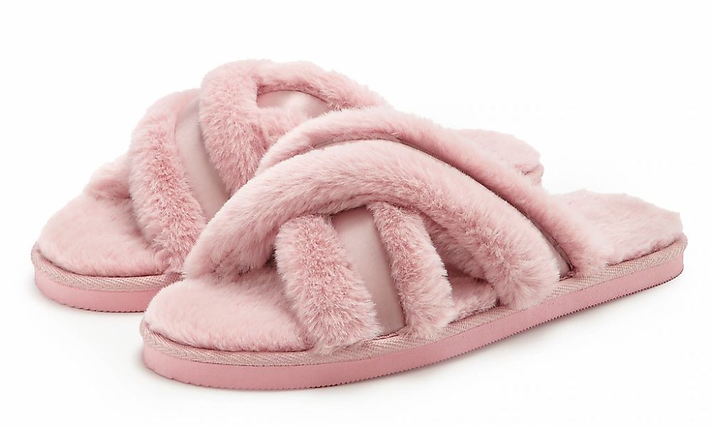 Vivance Dreams Hausschuh "Pantolette, Pantoffel, Mule, offener Schuh," mit günstig online kaufen