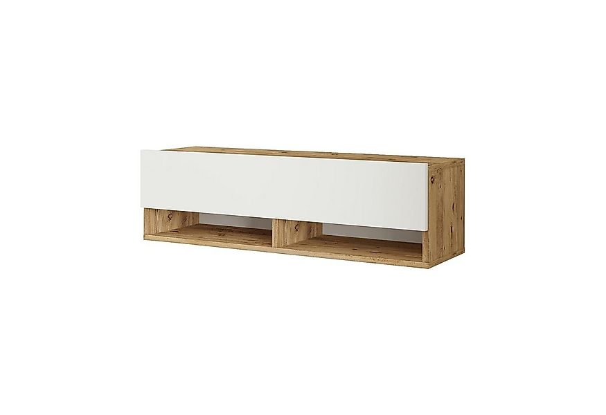 en.casa TV-Schrank »Laitila« TV Hängeboard 100x31,5x29,5cm Eiche rustikal/W günstig online kaufen