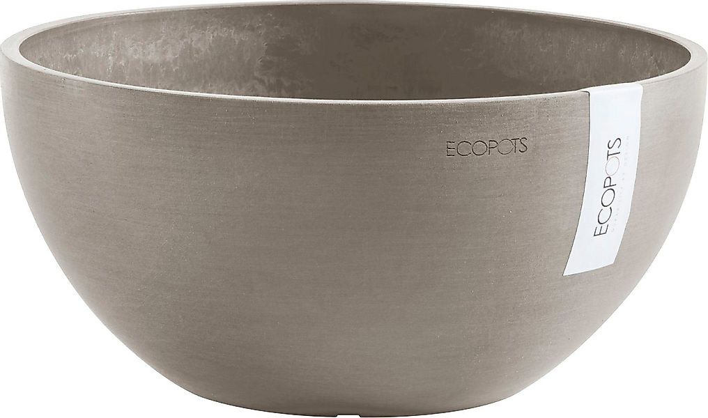 ECOPOTS Blumentopf BRUSSELS Taupe, BxTxH: 25x25x12 günstig online kaufen