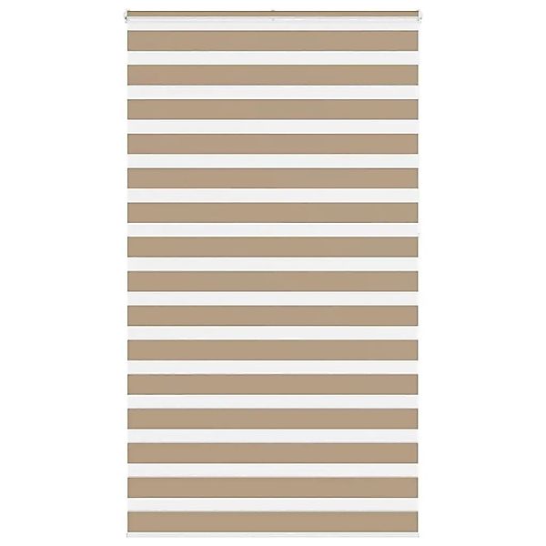 vidaXL Doppelrollo Sandbraun 125x230 cm Stoffbreite 120,9 cm Polyester 4014 günstig online kaufen