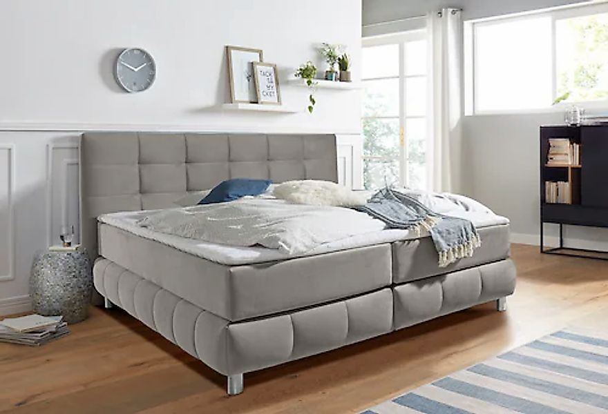 andas Boxspringbett "Salo" incl. Topper, 6 Breiten, 2 Härtegrade, TFK auch günstig online kaufen