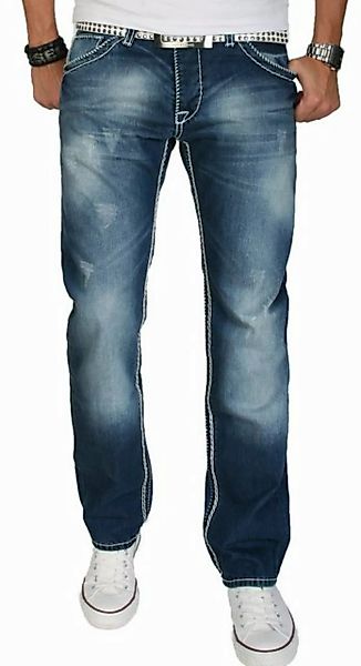 Alessandro Salvarini Straight-Jeans ASRigio mit auffälligen dicken Nähten günstig online kaufen