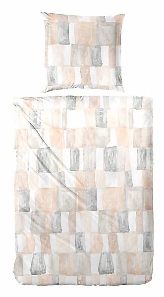Primera Bettwäsche »Perkal-Bettwäsche Watercolor Check«, mit Karo-Muster günstig online kaufen