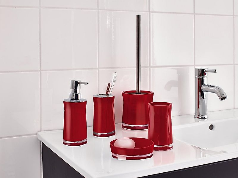 Ridder Badaccessoire-Set WC-Bürste Disco rot günstig online kaufen
