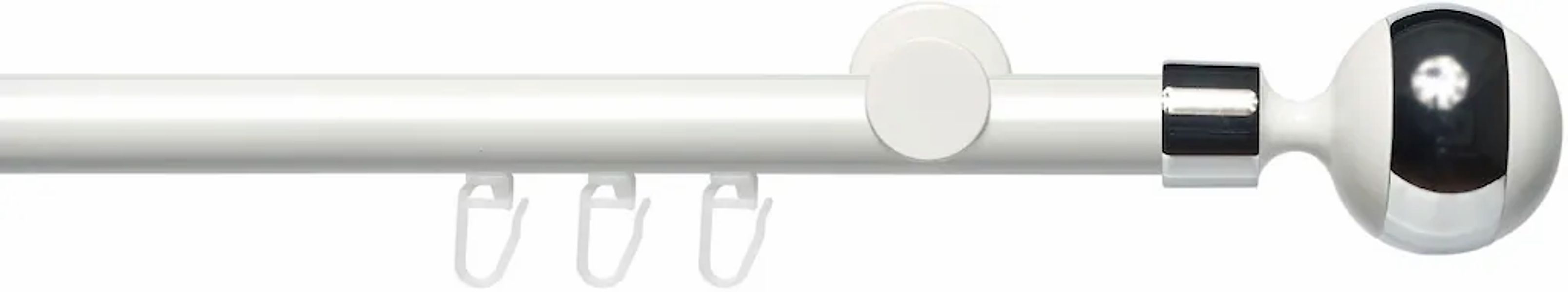 Liedeco Gardinenstange "Innenlaufgarnitur 20 mm Power Kugel mit Ring" Ø 2 m günstig online kaufen