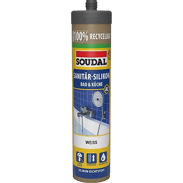 Soudal Sanitär-Silikon Bad & Küche ECO Weiß 270 ml günstig online kaufen