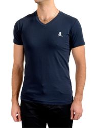 Philip Plein T-Shirt Herren V-Neck Retro günstig online kaufen
