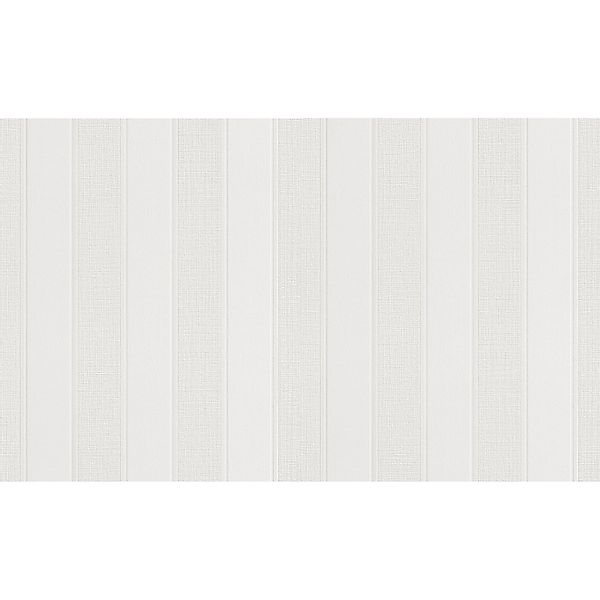 Rasch Vliestapete Wallton 141818 Streifen Weiß 25 m x 1,06 m günstig online kaufen