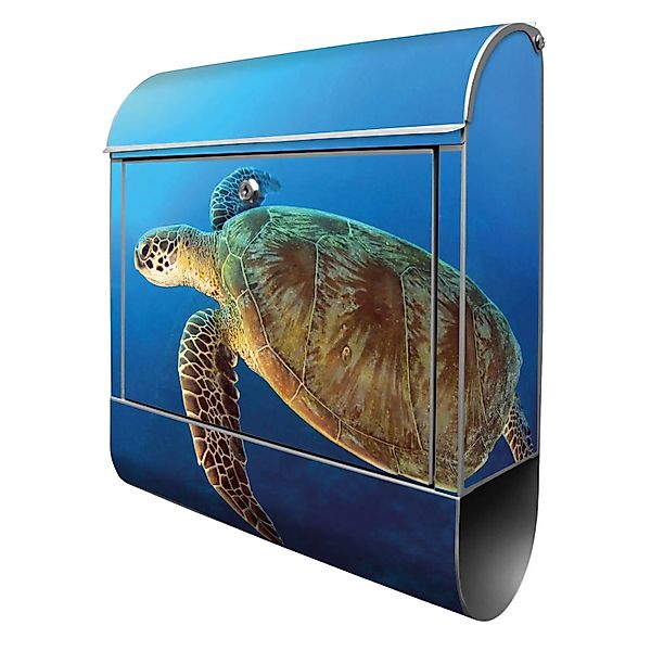 Banjado Design Briefkasten Silber Pulverbeschichtet 39x47x14cm 2 Schlüssel günstig online kaufen