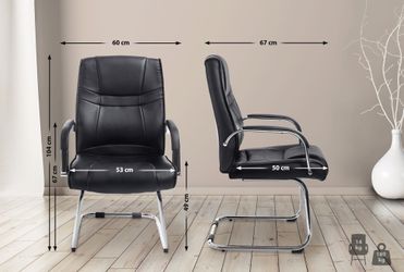 CLP Besucherstuhl Attila, Kunstleder-Bezug, Metallgestell, bis günstig online kaufen