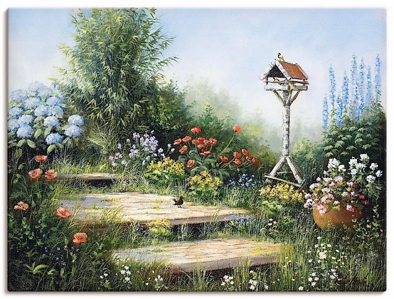 Artland Leinwandbild "Lieder der Vögel" Garten 1 Stk. tlg. auf Holzrahmen g günstig online kaufen
