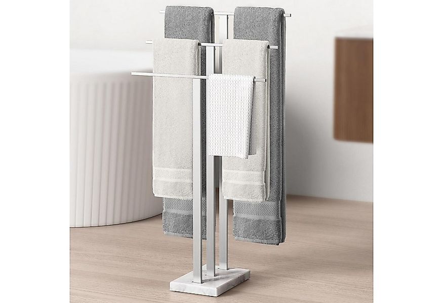 LuxusKollektion Handtuchständer Handtuchhalter Freistehend 3 Stangen Edelst günstig online kaufen