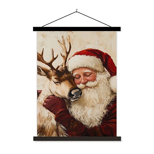 MuchoWow Poster Weihnachtsmann - Rentier - günstig online kaufen