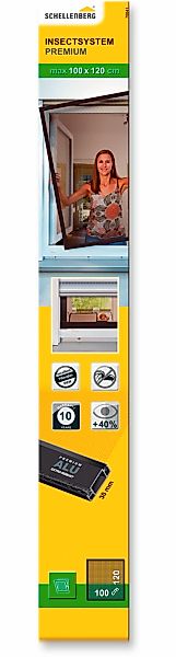 SCHELLENBERG Insektenschutz-Fensterrahmen "Fliegengitter Fenster Premium" S günstig online kaufen