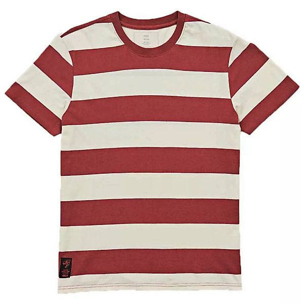 Globe Dion Agius Striped Kurzärmeliges T-shirt S Ox Blood günstig online kaufen