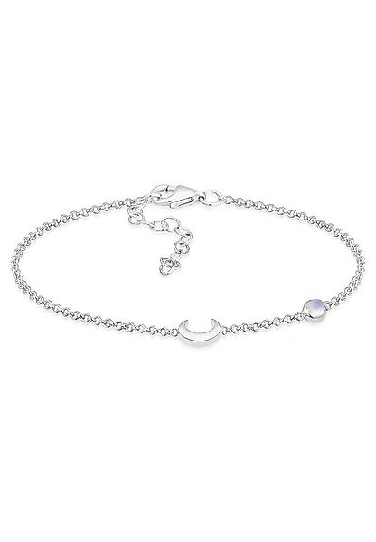 Elli Armband Halbmond und Mondstein 925 Silber vergoldet günstig online kaufen