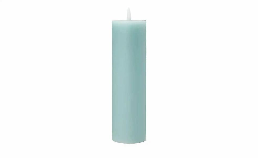 HOME STORY LED Kerze   ¦ blau ¦ Wachs,Kunststoff ¦ Maße (cm): H: 28  Ø: 7.5 günstig online kaufen
