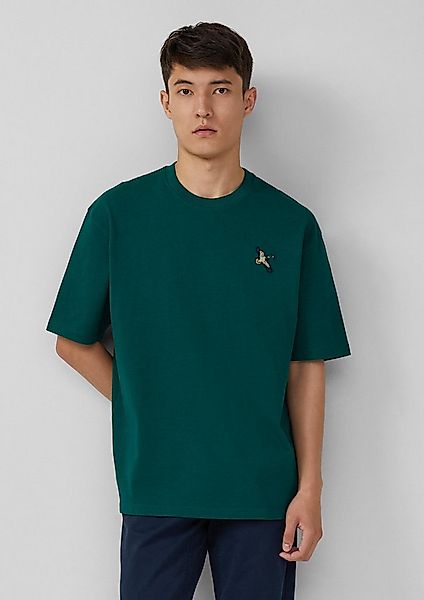 s.Oliver Kurzarmshirt T-Shirt Heavy Jersey T-Shirt im Relaxed Fit mit Stick günstig online kaufen