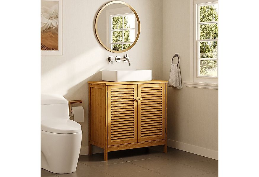 Bealife Waschbeckenunterschrank mit 2 Lamellentüren, Verstellbare Ablage, W günstig online kaufen