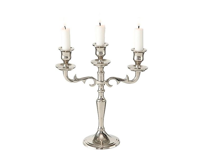 BOLTZE Kerzenständer Boltze Kerzenständer Varas silber 3-flammig, Hähe 26 c günstig online kaufen