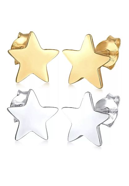 Elli Ohrring-Set "Set Sterne Star Astro Bi-Color 925 Sterling Silber" günstig online kaufen