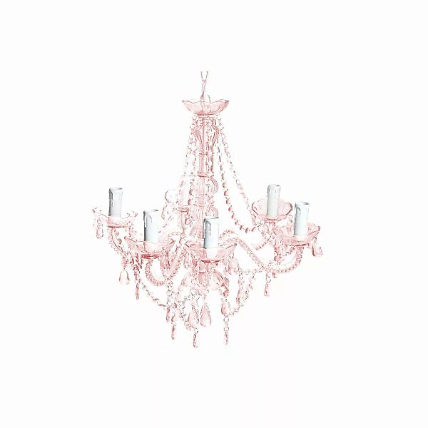 Deckenlampe Dkd Home Decor Rosa Metall Acryl 25 W (51 X 51 X 100 Cm) günstig online kaufen