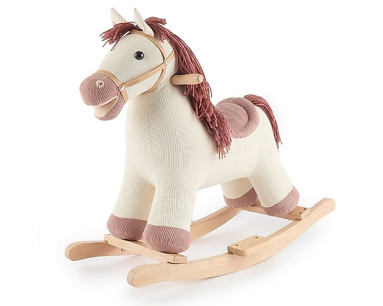 BIECO Schaukeltier Schaukelpferd Ginger aus Plüsch & Holz – Wippe ab 9 Mona günstig online kaufen