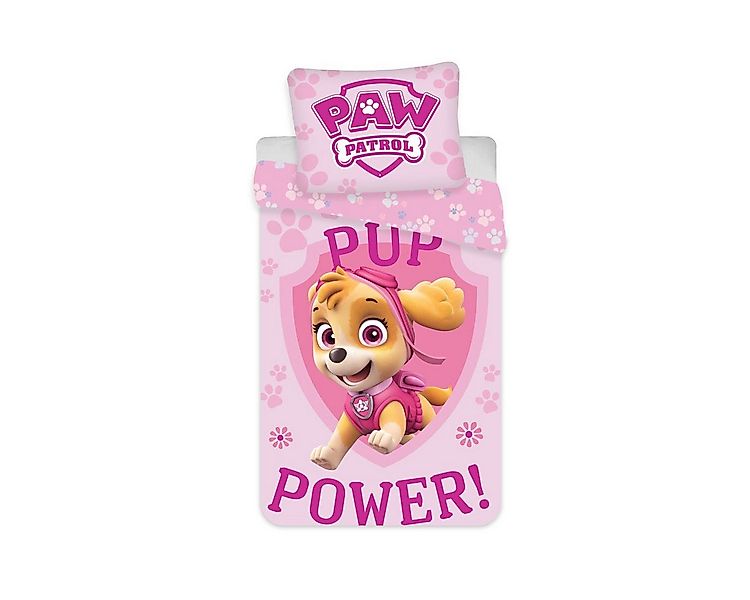 PAW PATROL Bettwäsche Paw Patrol Pup Power Kinderbettwäsche-Set 100×135cm,4 günstig online kaufen