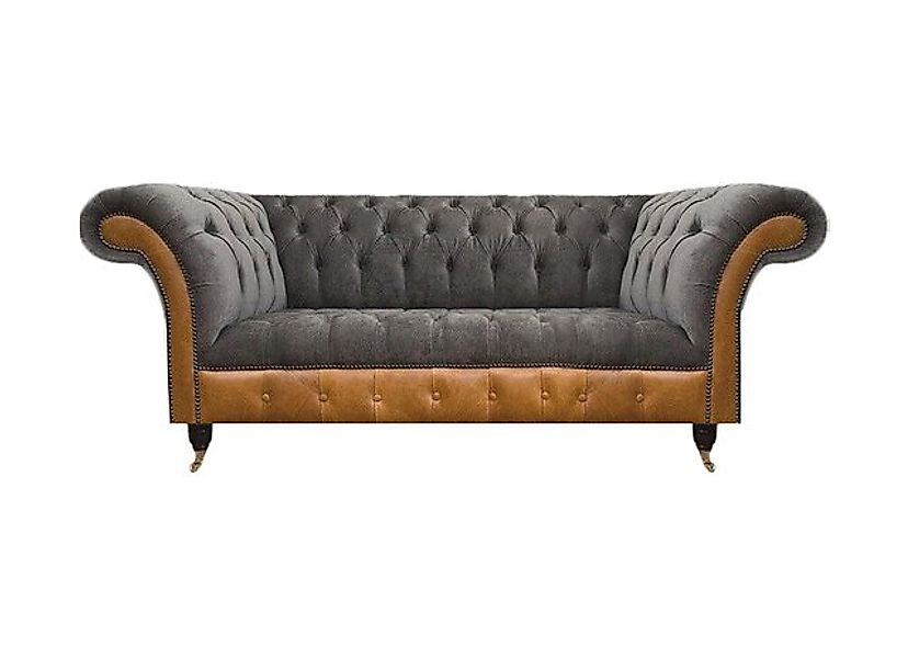 Xlmoebel Sofa Graue Chesterfield Sitzmöbel Wohnzimmer Couchen Sofas, Made i günstig online kaufen