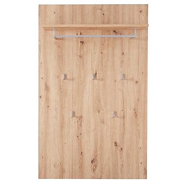 Holzoptik Garderobenpaneel in Wildeichefarben 135 cm hoch günstig online kaufen